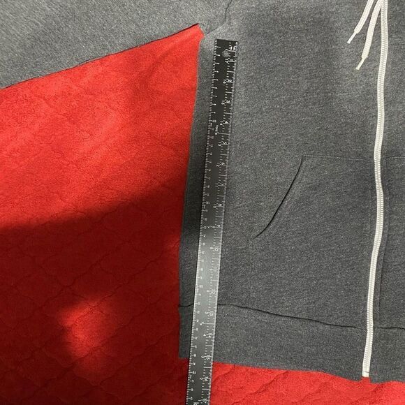 American Apperal Zip-up Hoodie Gray Medium - Picture 4 of 8